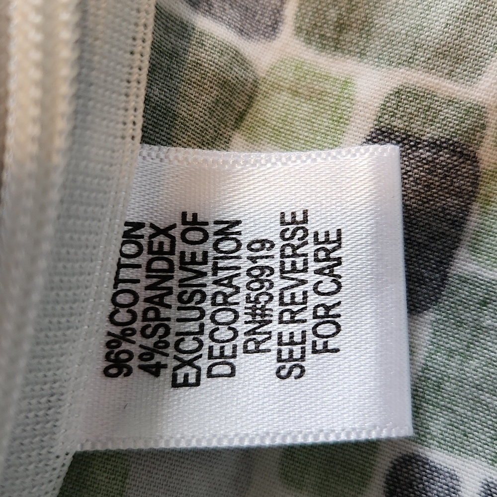 Apt. 9 Green Geometric Faux Wrap Top - Picture 14 of 14
